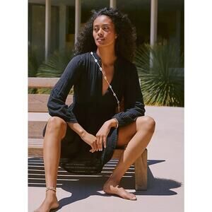 Anthropologie The Kallie Flowy Tunic Dress: Long-Sleeve Edition